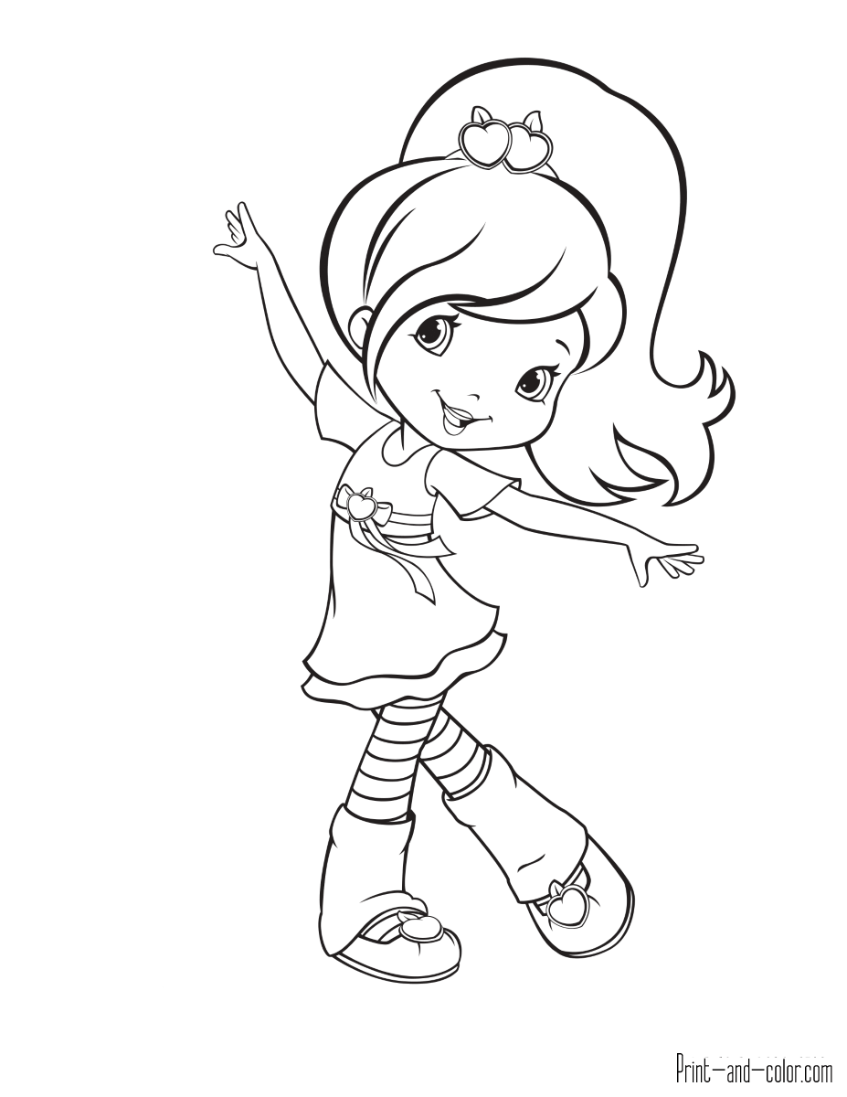 Strawberry Shortcake Coloring Pages Print And Color