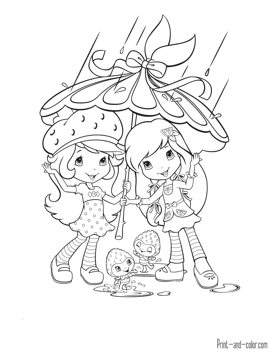 Strawberry Shortcake Coloring Pages Print And Color