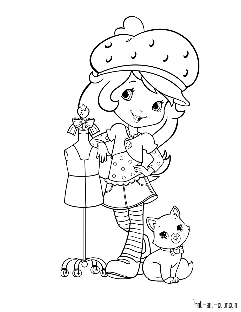 strawberry shortcake pictures to print