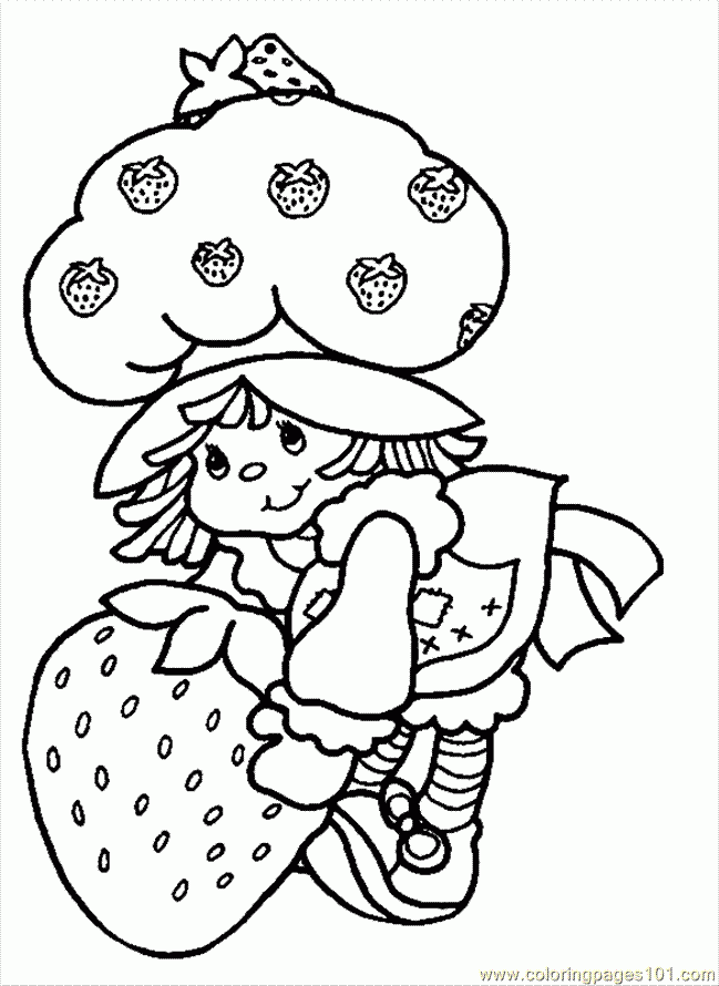 original strawberry shortcake coloring pages