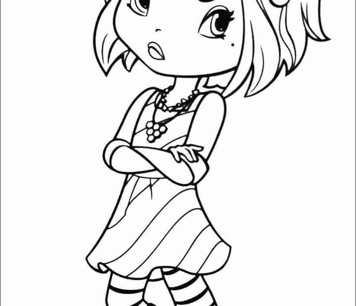 Strawberry Shortcake Emo Coloring Page ColoringBay