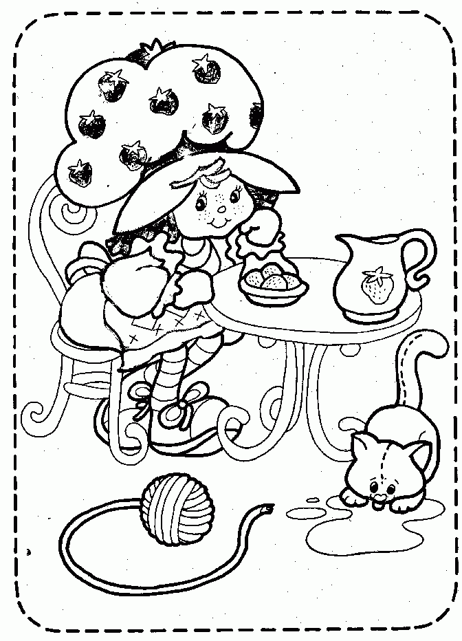 printable pictures of strawberry shortcake