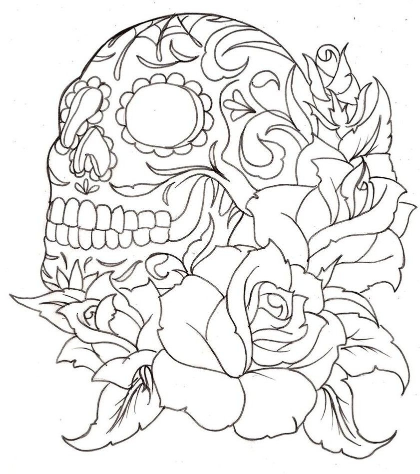 Skull Coloring Pages
