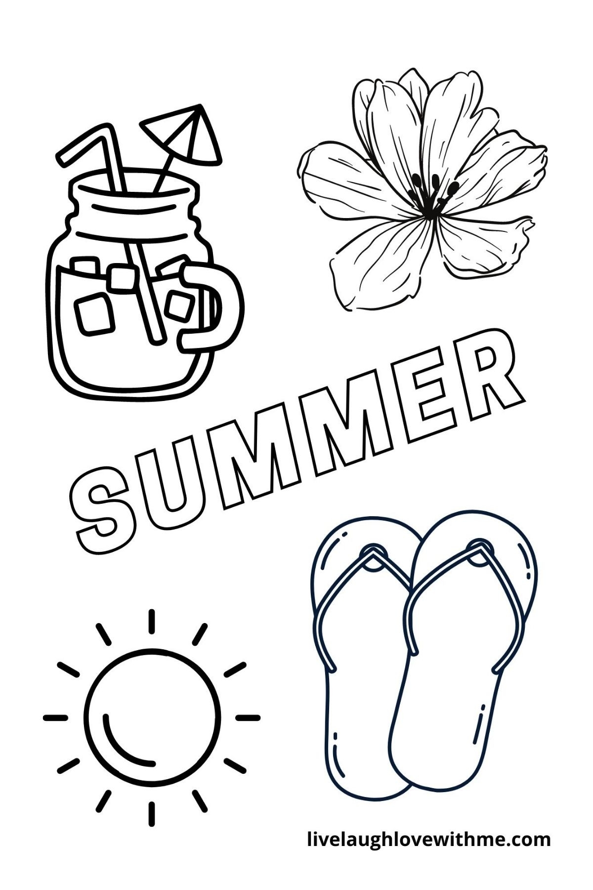 free printable color of summer free printable color of summer