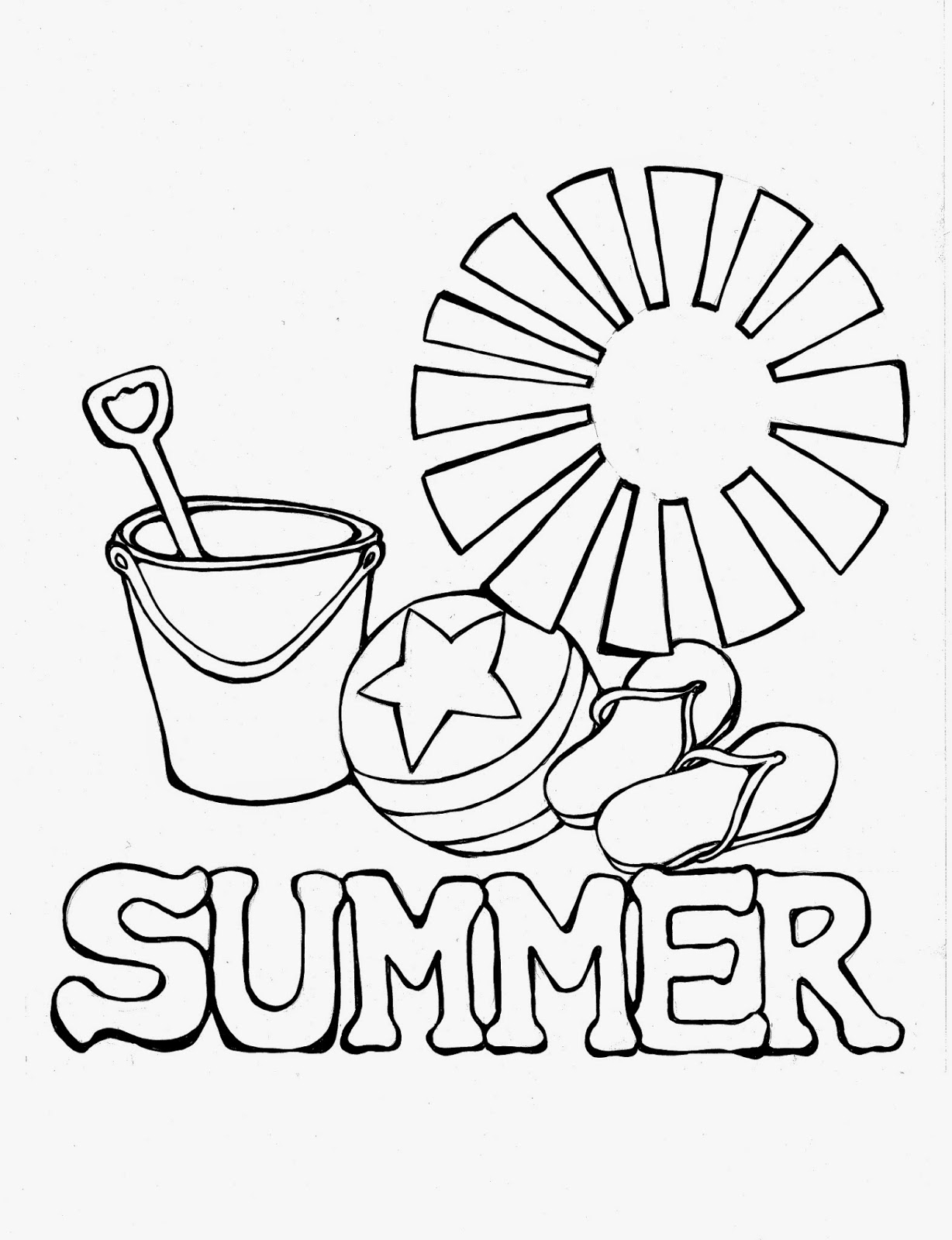 free printable coloring sheet summer free printable coloring sheet summer