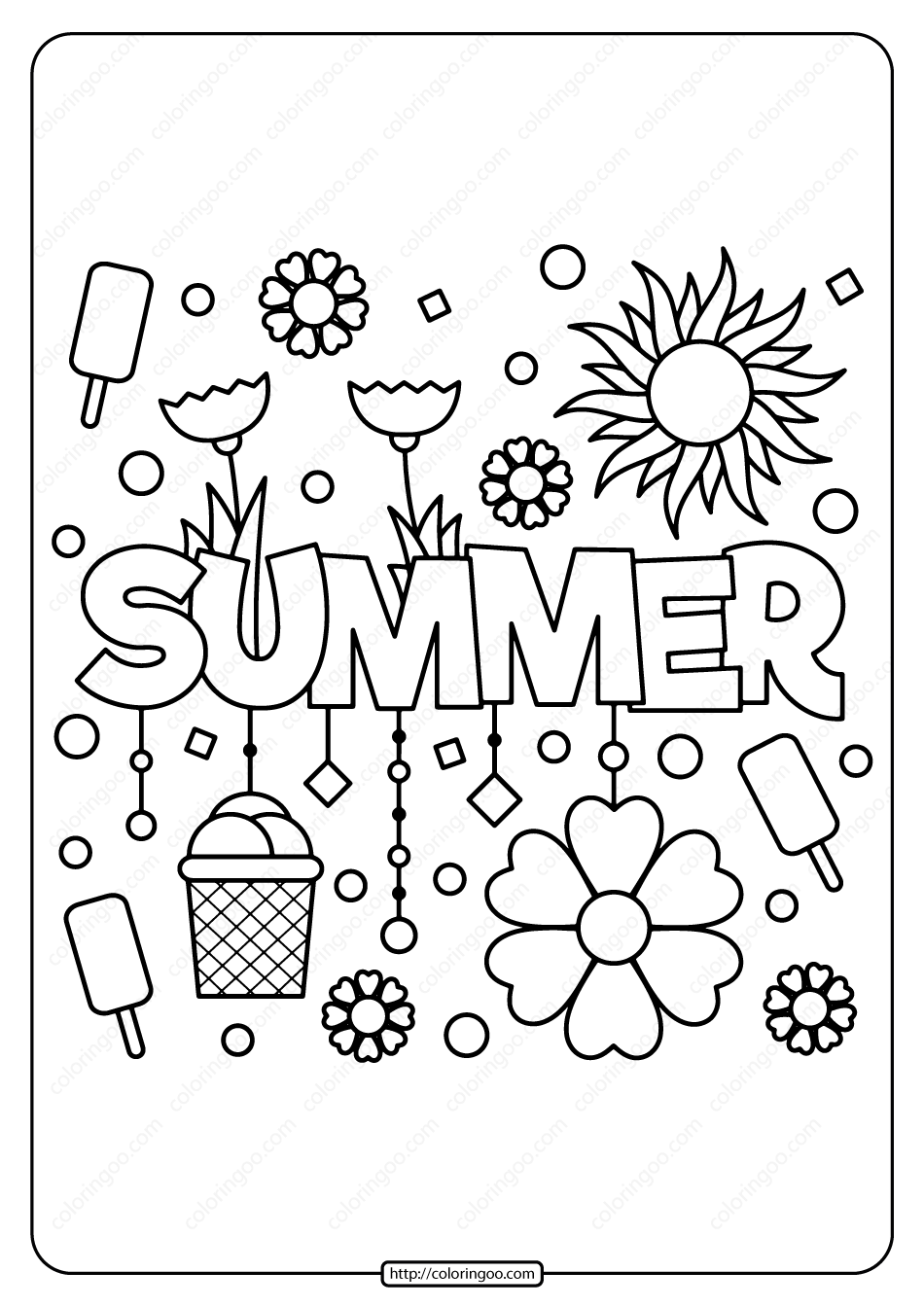 Summer Colouring Pages Printable Pdf Printable Free Templates