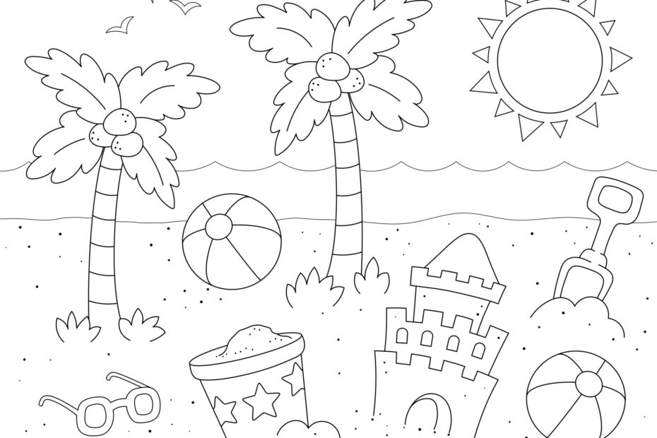 Summer Colouring Sheets For Kindergarten Infoupdate