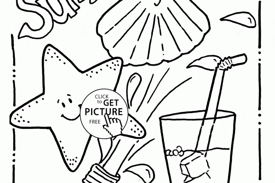 Summer Fun Printable Coloring Pages Coloring Home