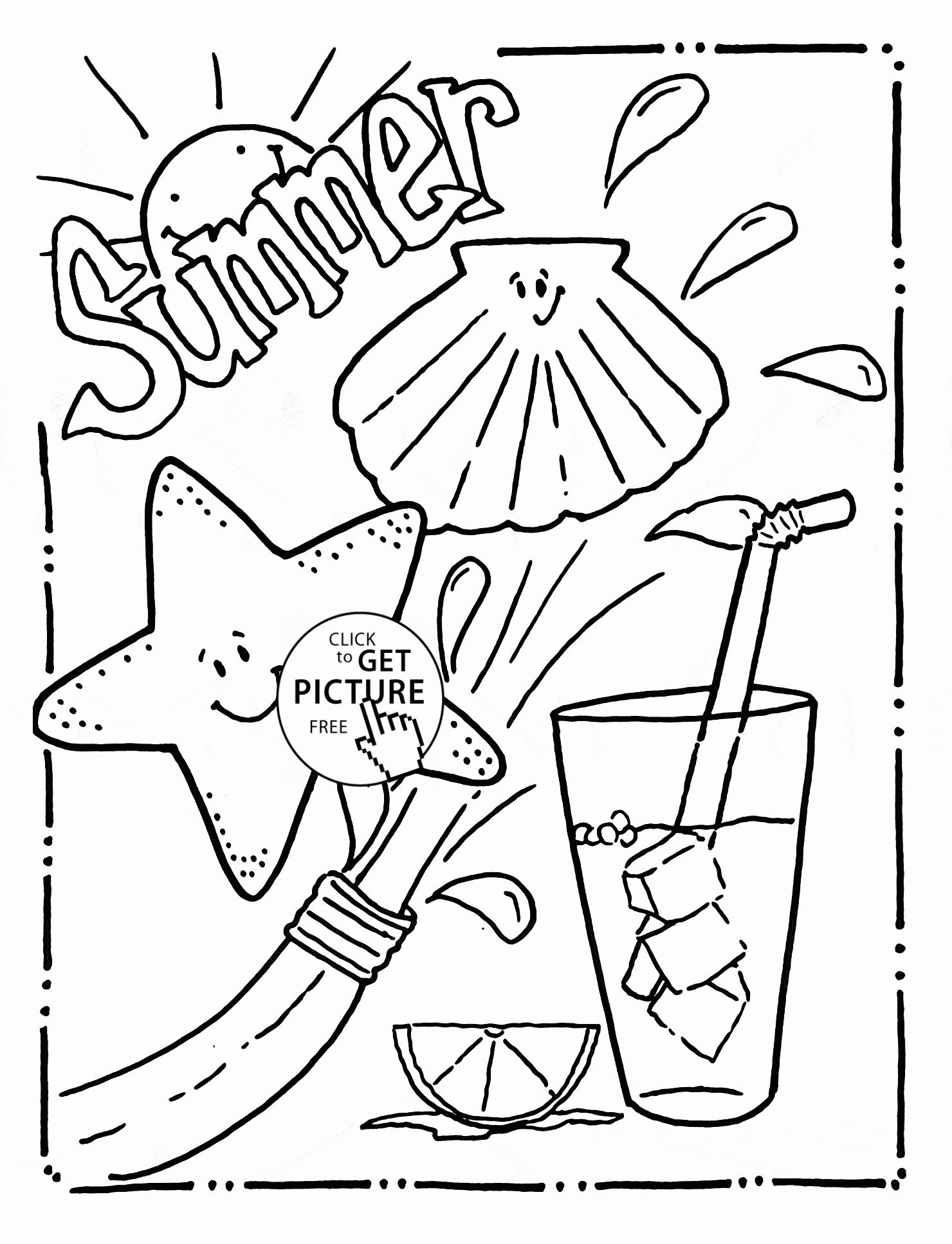 Summer Fun Printable Coloring Pages Coloring Home Summer Fun Printable Coloring Pages Coloring Home
