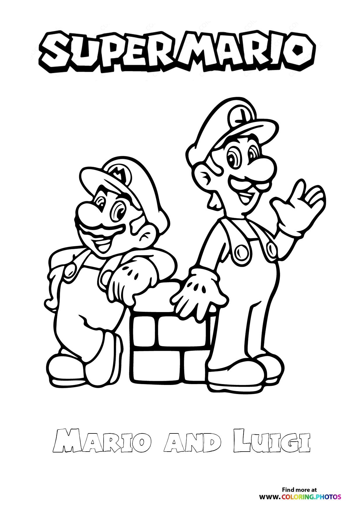 free coloring Mario pages free coloring Mario pages