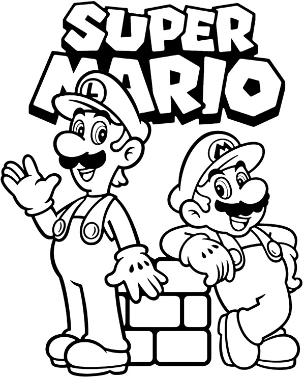 Super Mario Coloring Pages To Print Super Mario Coloring Pages To Print