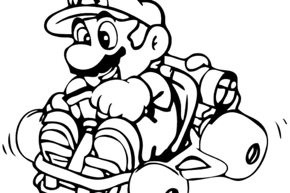 Super Mario Easter Coloring Pages Coloring Home