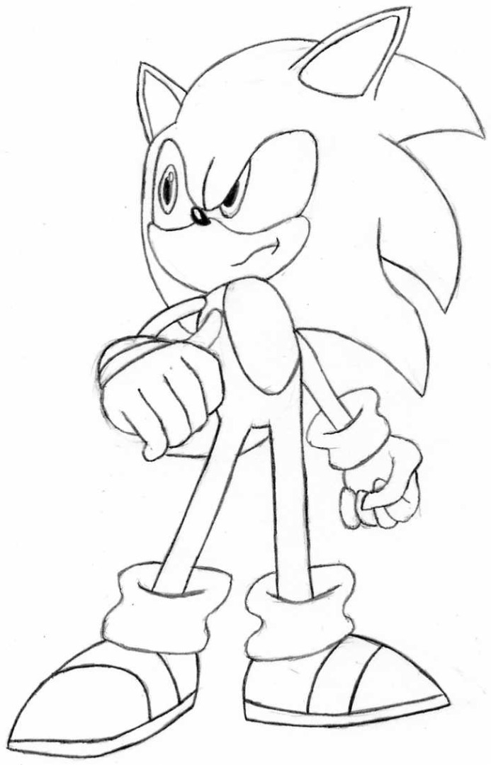 Super Sonic Pictures To Color Warehouse Of Ideas
