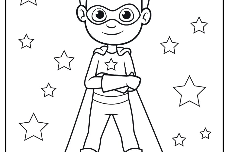 Superhero Coloring Sheets Printable