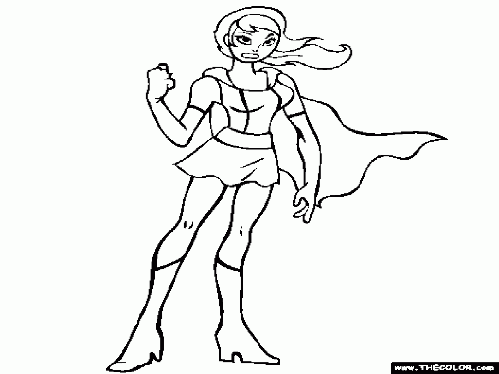 Superhero Girls Coloring Pages Coloring Home