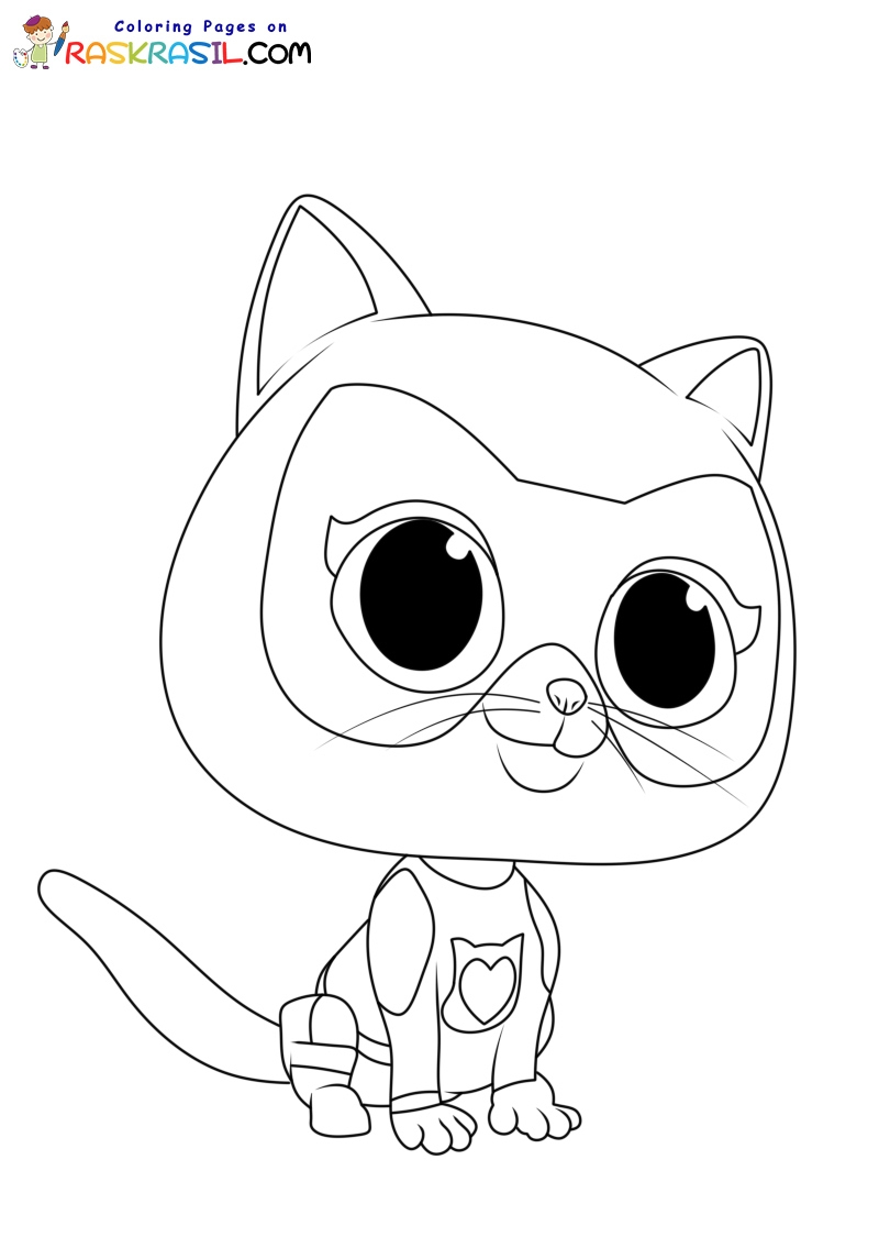 SuperKitties Coloring Pages SuperKitties Coloring Pages