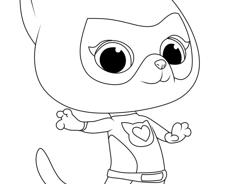 SuperKitties Coloring Pages