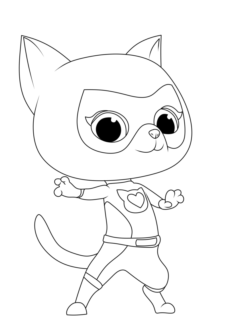 SuperKitties Coloring Pages SuperKitties Coloring Pages