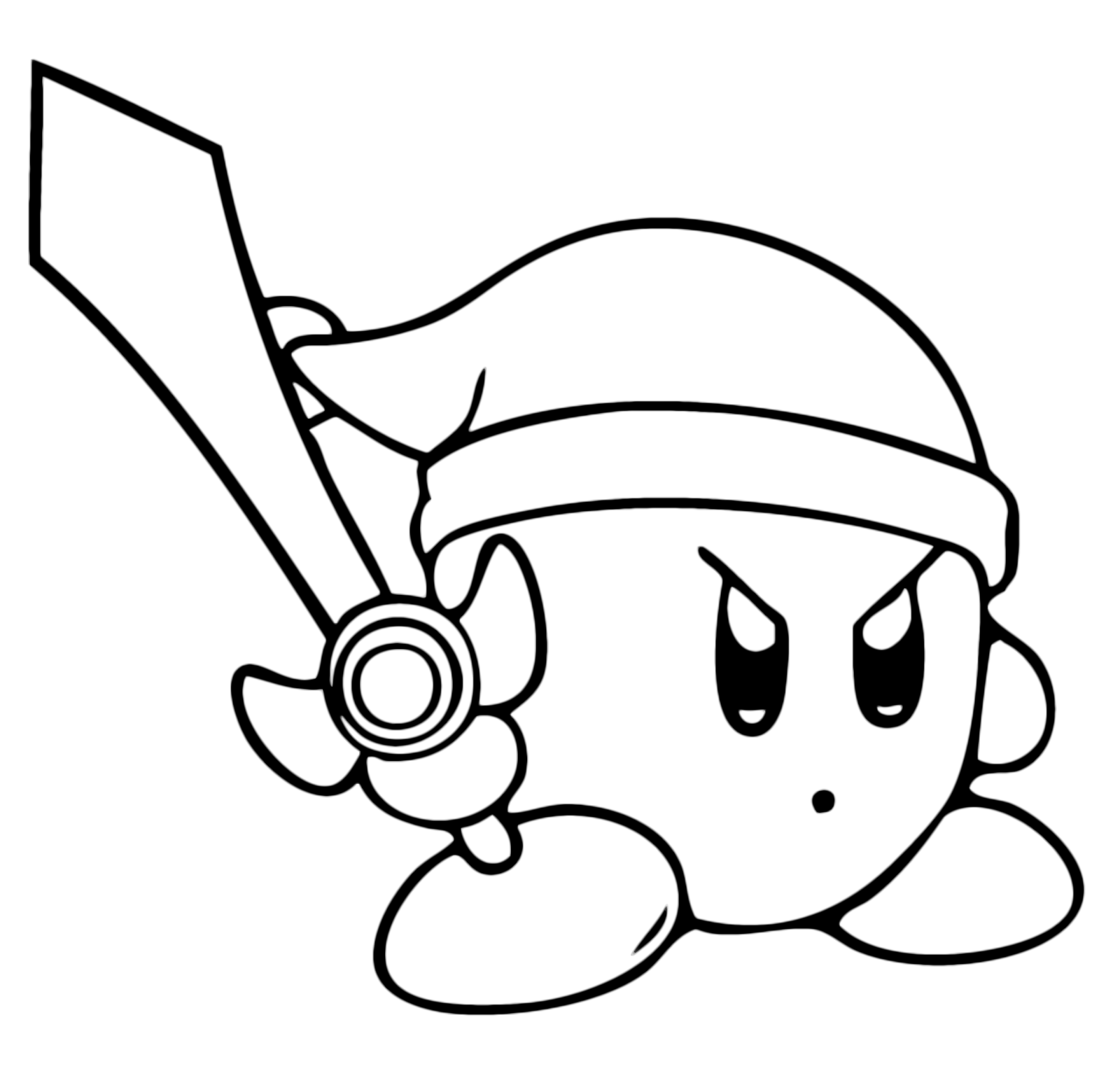 Sword Kirby Coloring Sheet Coloring Pages Sword Kirby Coloring Sheet Coloring Pages