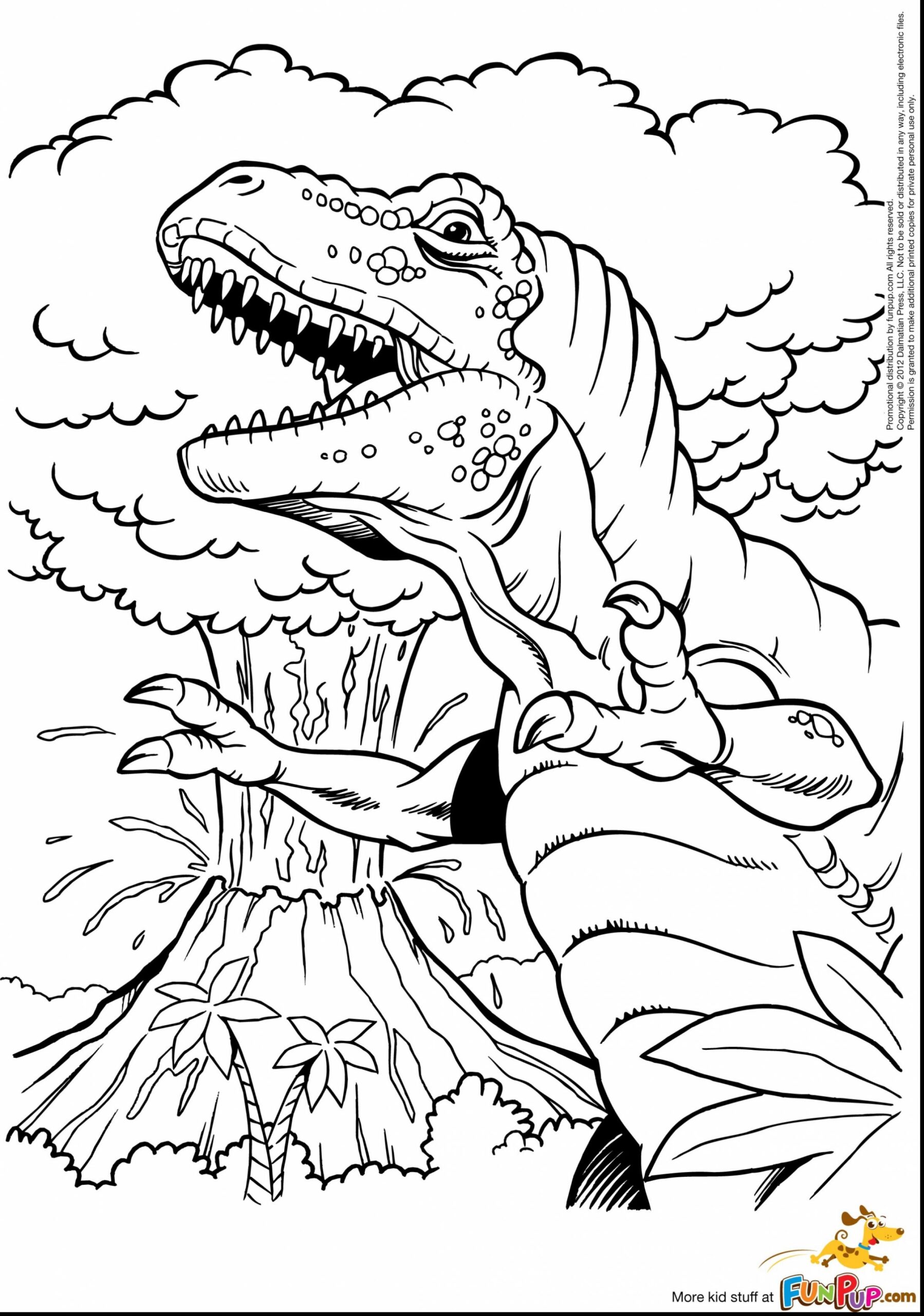 t rex printable coloring page