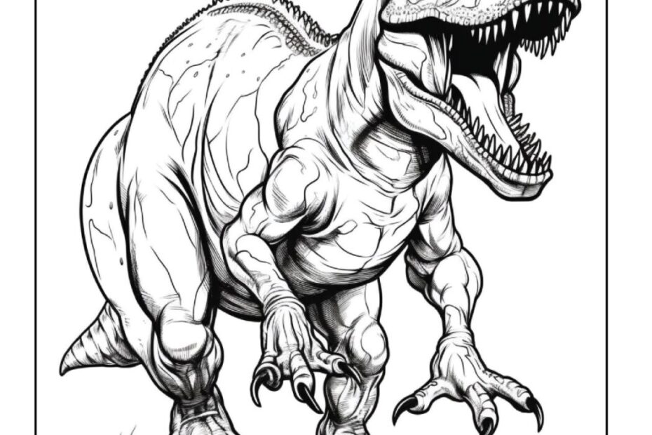 T Rex Coloring Pages World Of Printables