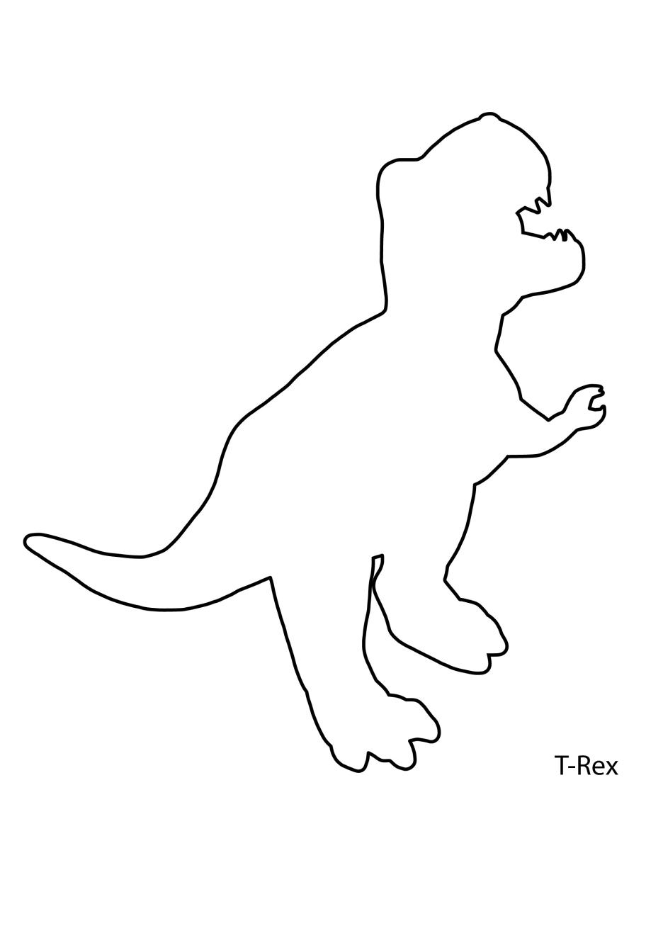 T Rex Outline Printable Printable Word Searches Vrogue co