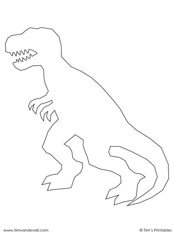 free printable t rex template