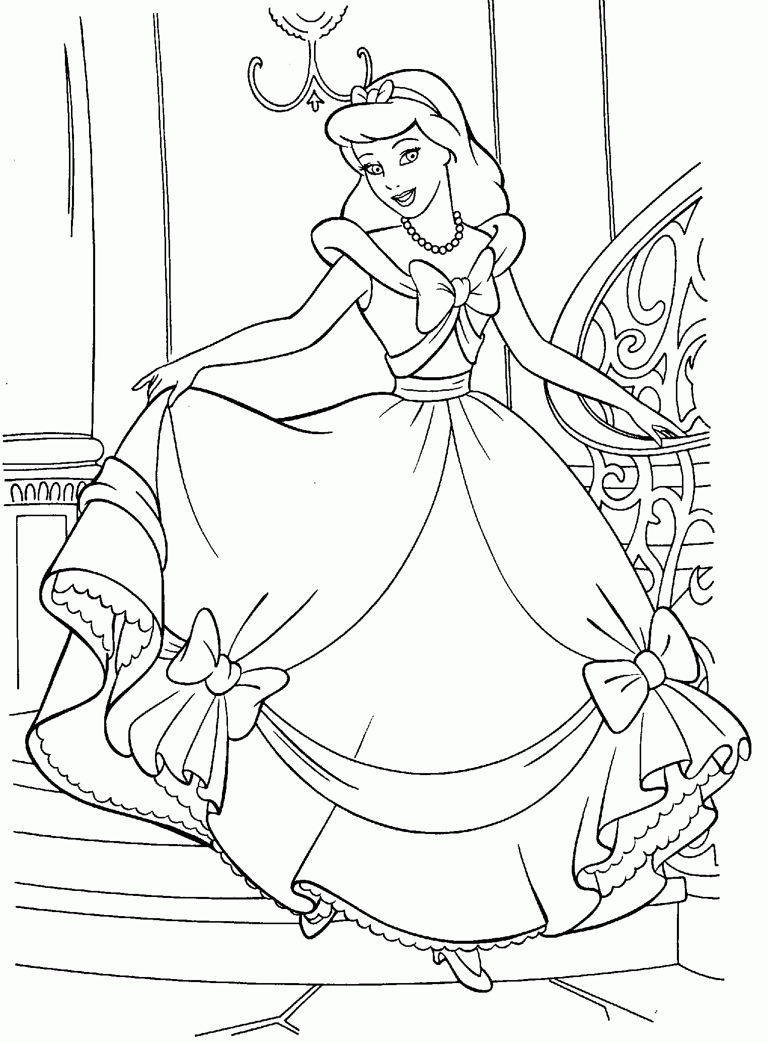 printable coloring sheets of Cinderella printable coloring sheets of Cinderella