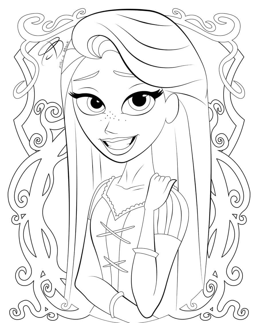 Tangled Coloring Pages Learny Kids