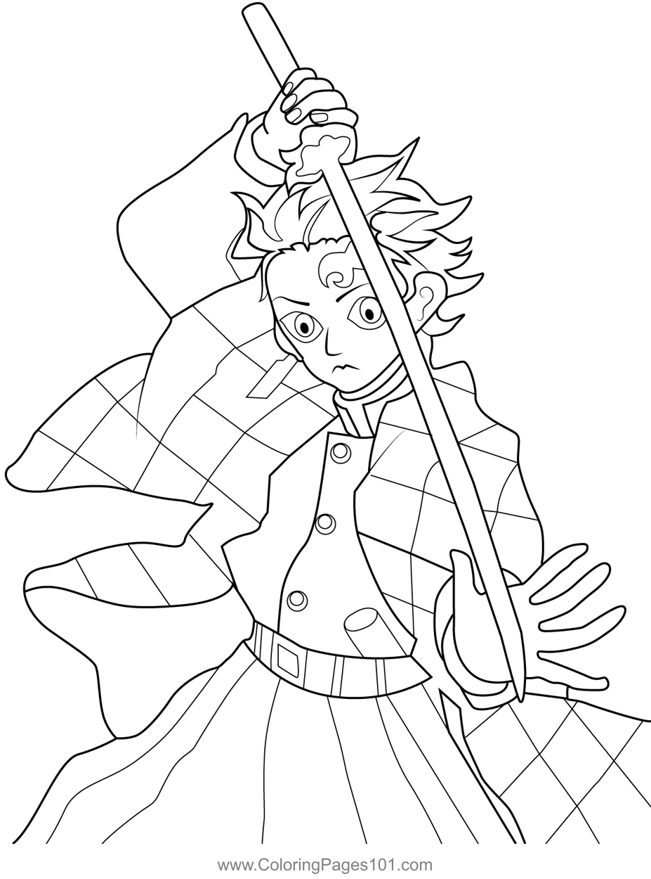 demon slayer coloring pages tanjiro demon slayer coloring pages tanjiro