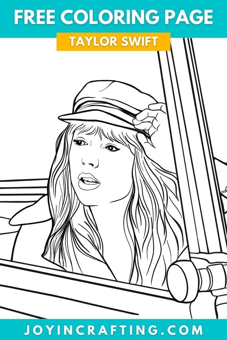 Taylor Swift Coloring Page With The Title Free Coloring Page Taylor Taylor Swift Coloring Page With The Title Free Coloring Page Taylor