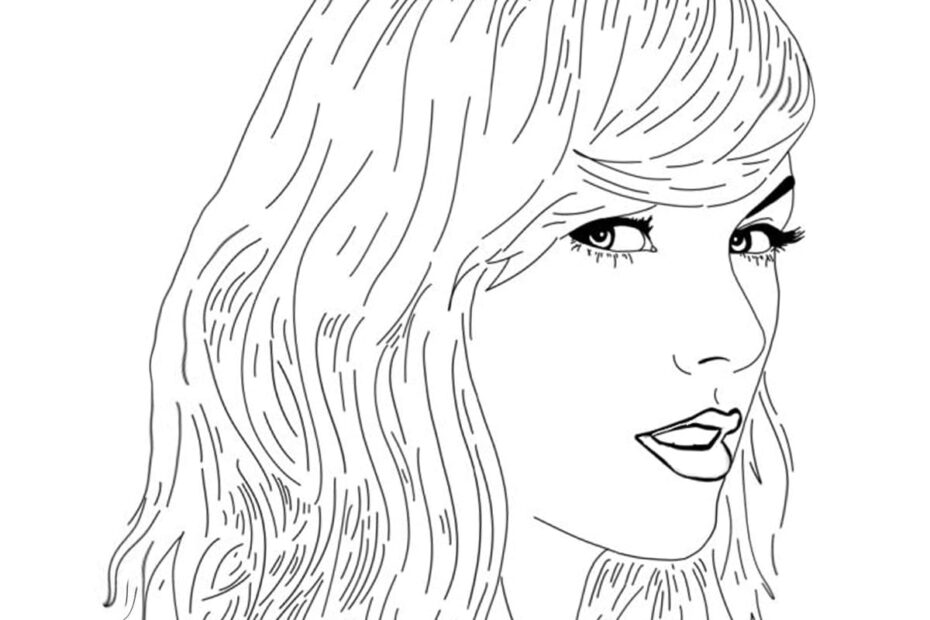 Taylor Swift Colouring Sheets