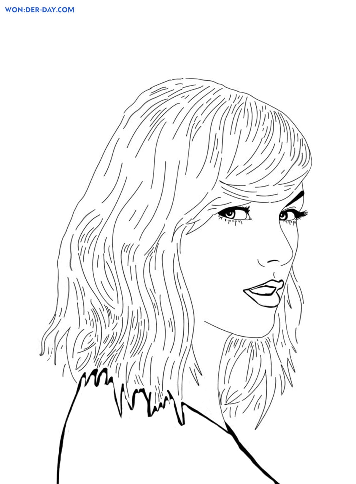 Taylor Swift Colouring Sheets Taylor Swift Colouring Sheets