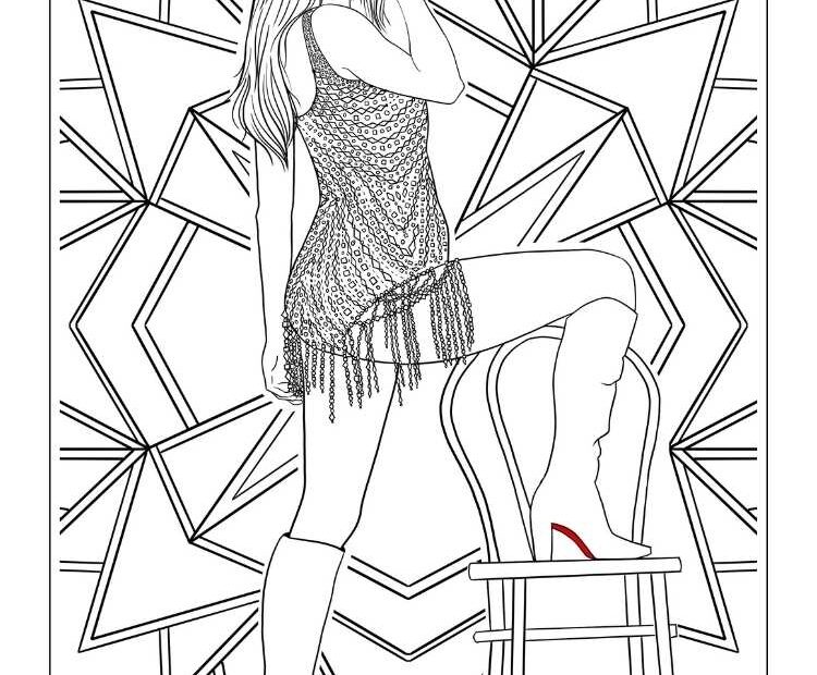 Taylor Swift Printable Coloring Sheet Image To U