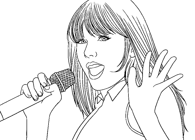 Taylor Swift color sheets printable