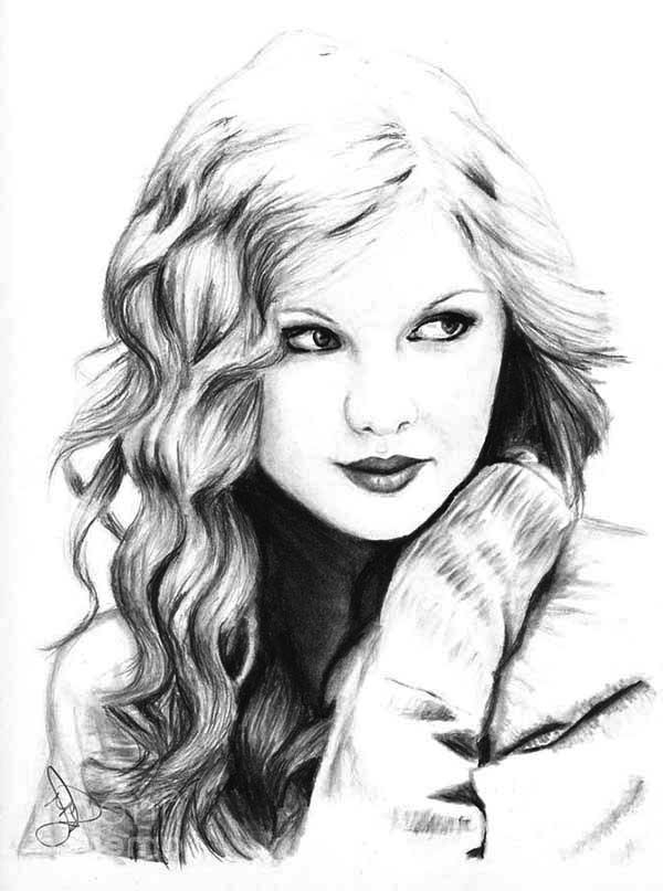 free coloring page Taylor Swift free coloring page Taylor Swift