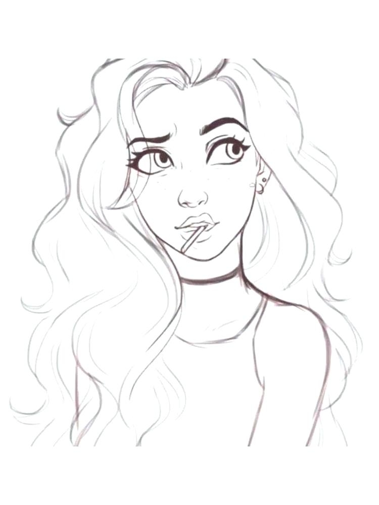 Teenage Girl Coloring Coloring Pages Teenage Girl Coloring Coloring Pages