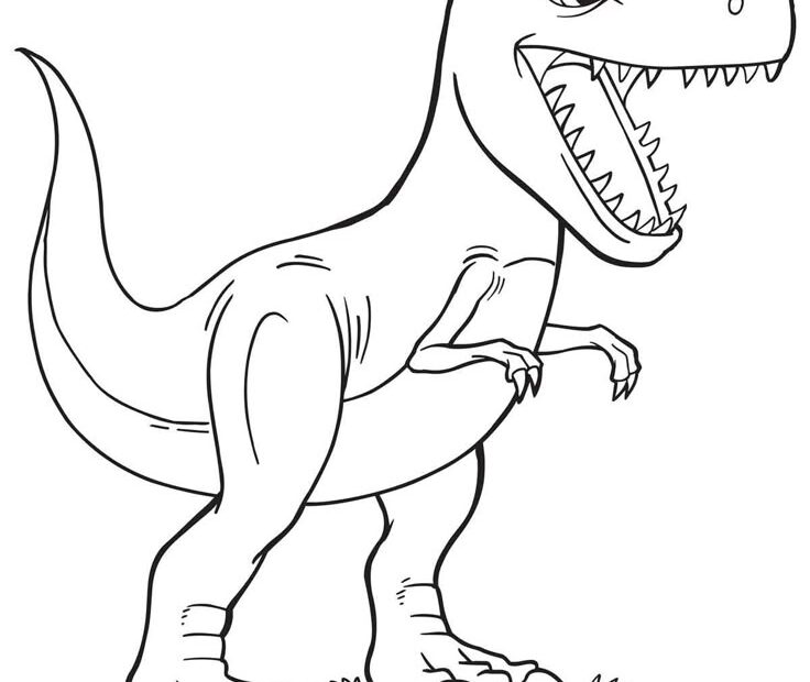 Terrifying T Rex Coloring Pages For Kids Skip To My Lou Image