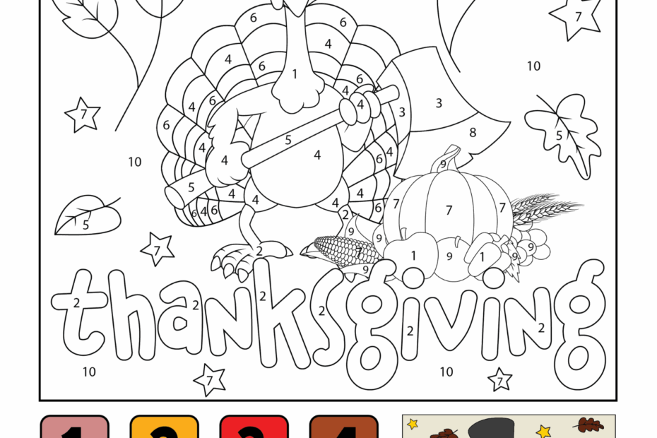 Thanksgiving Color By Number Free Printables Crafty Morning