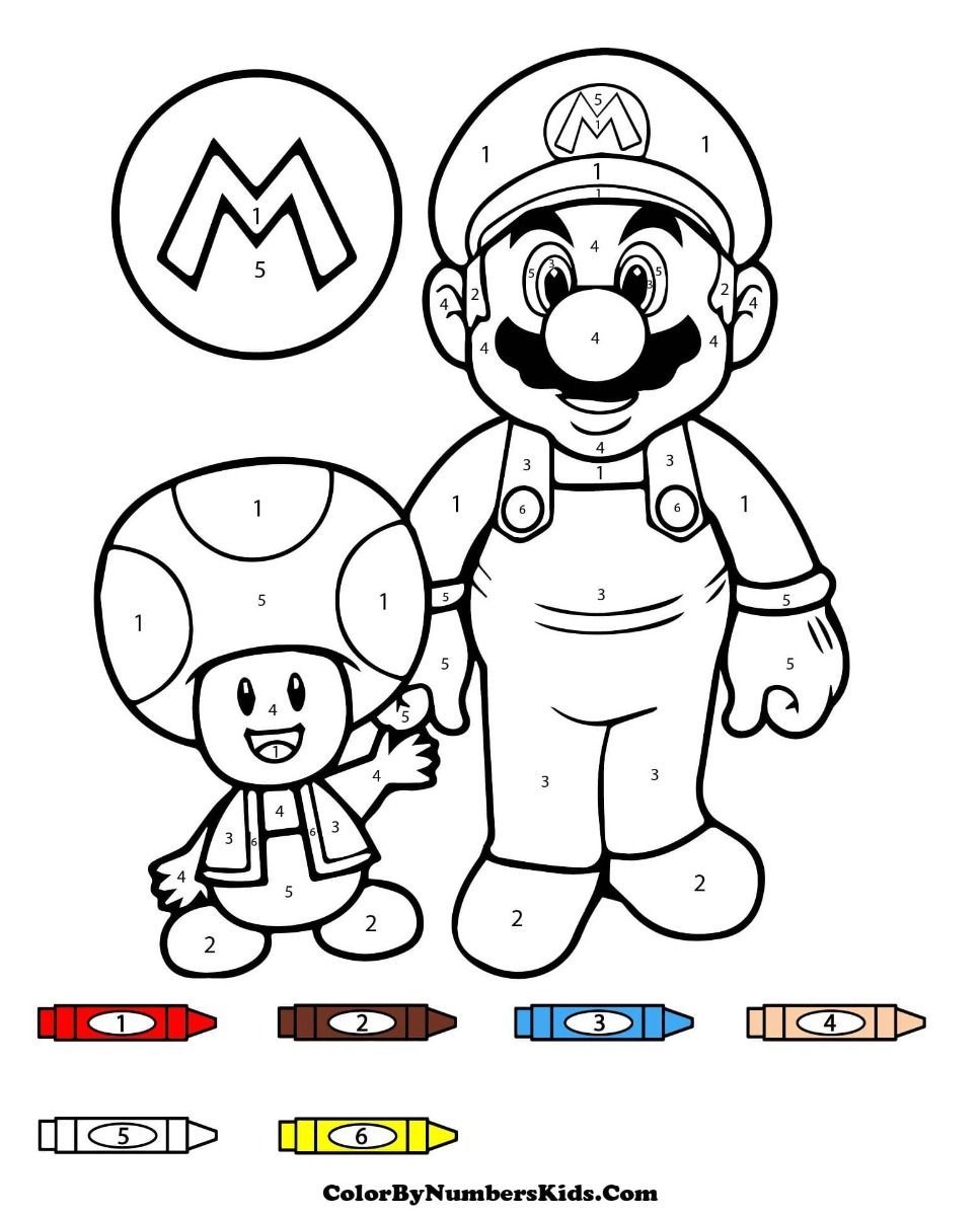 The Best Printable Mario Color By Numbers In 2024 Coloring Pages The Best Printable Mario Color By Numbers In 2024 Coloring Pages
