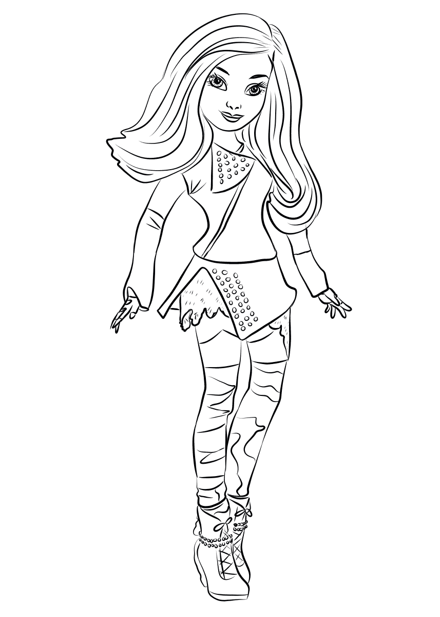 The Descendants To Print For Free Descendants Coloring Pages The Descendants To Print For Free Descendants Coloring Pages