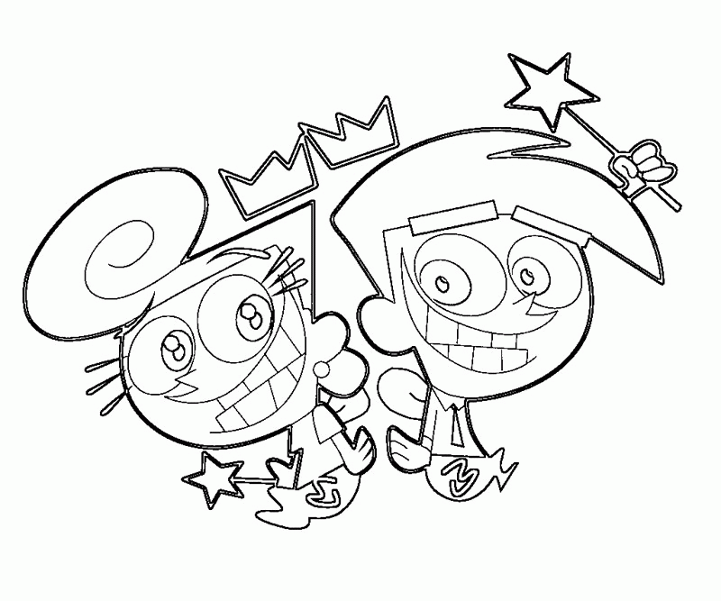 The Fairly Oddparents Coloring Page Coloring Home