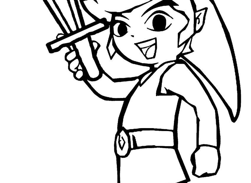 The Legend Of Zelda Coloring Pages