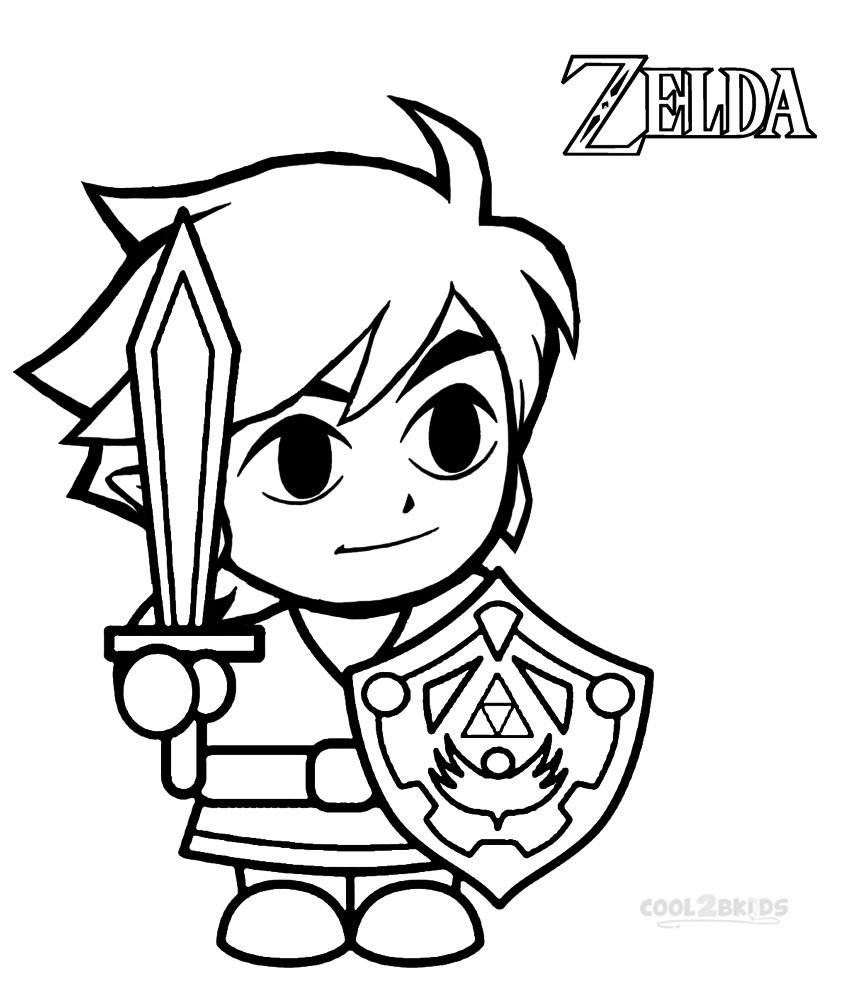 The Legend Of Zelda Coloring Pages Coloring Home