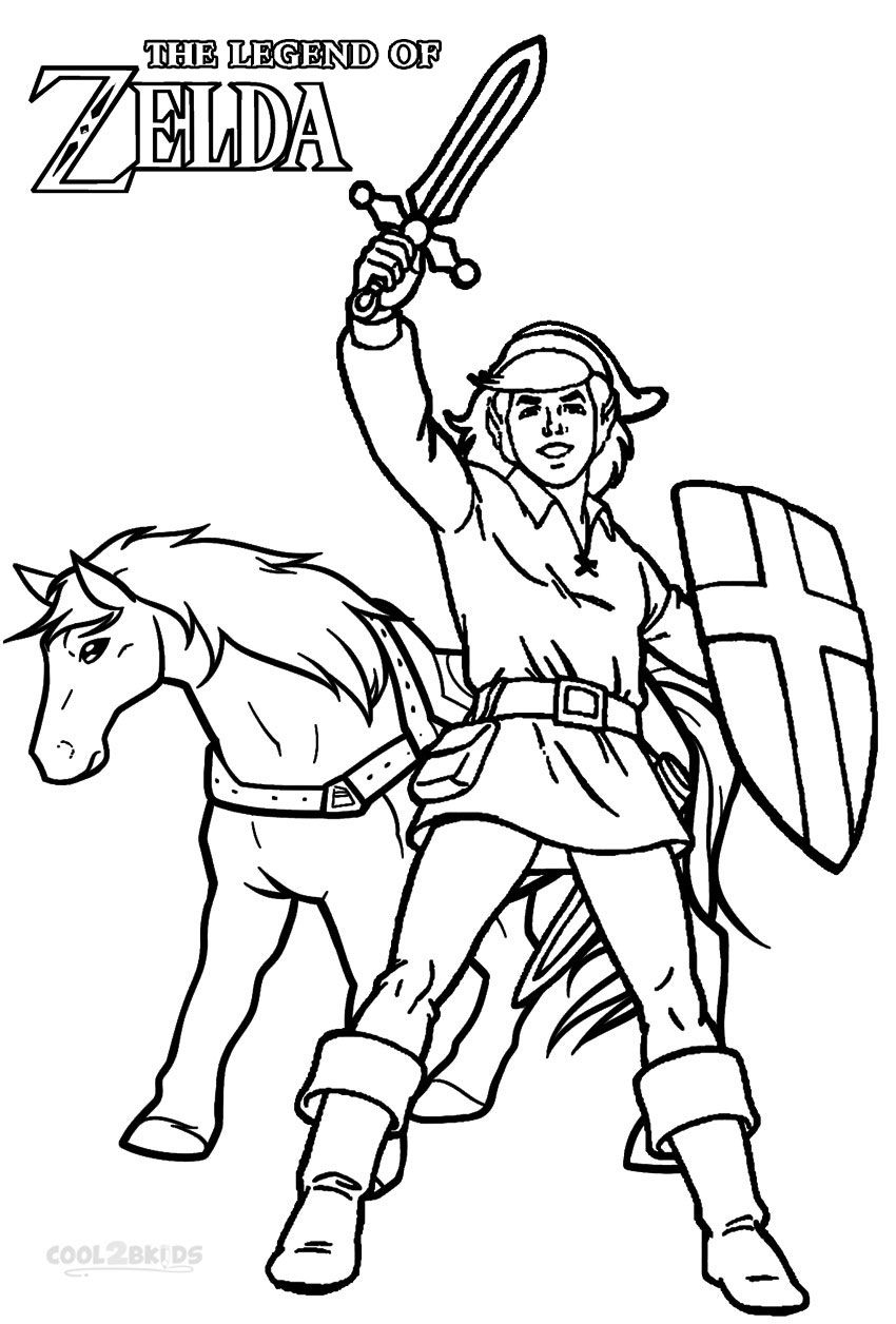 The Legend Of Zelda Coloring Pages Coloring Home