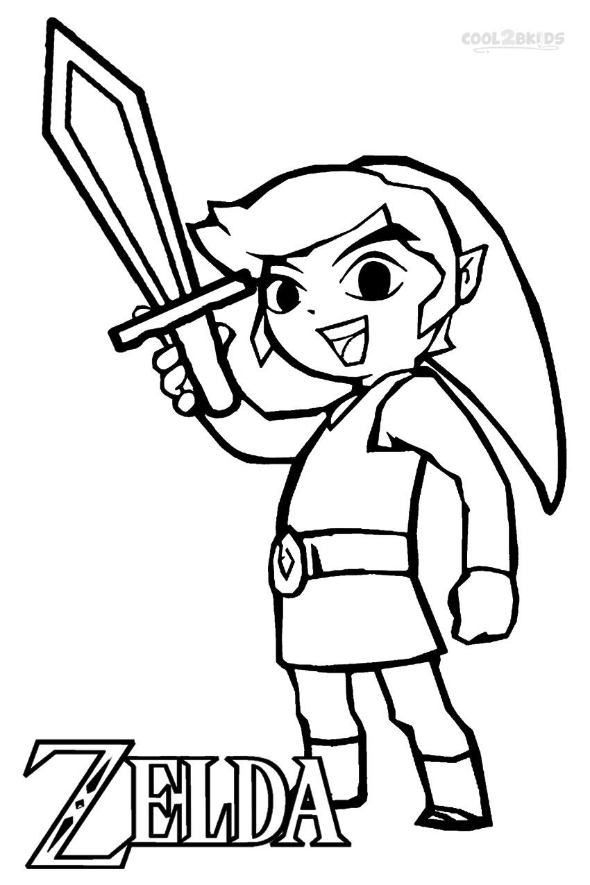 The Legend Of Zelda Coloring Pages