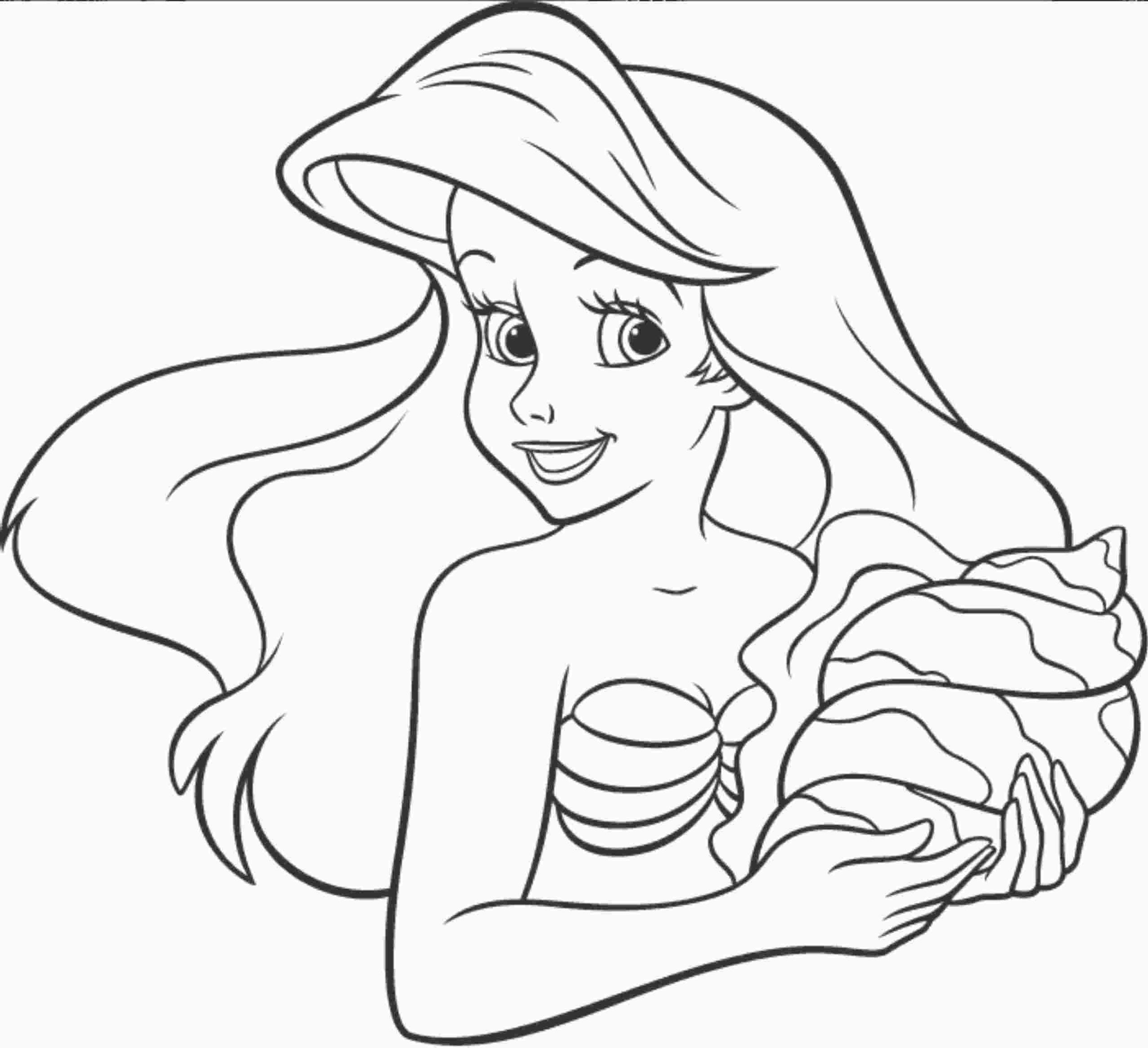 the little mermaid coloring printables