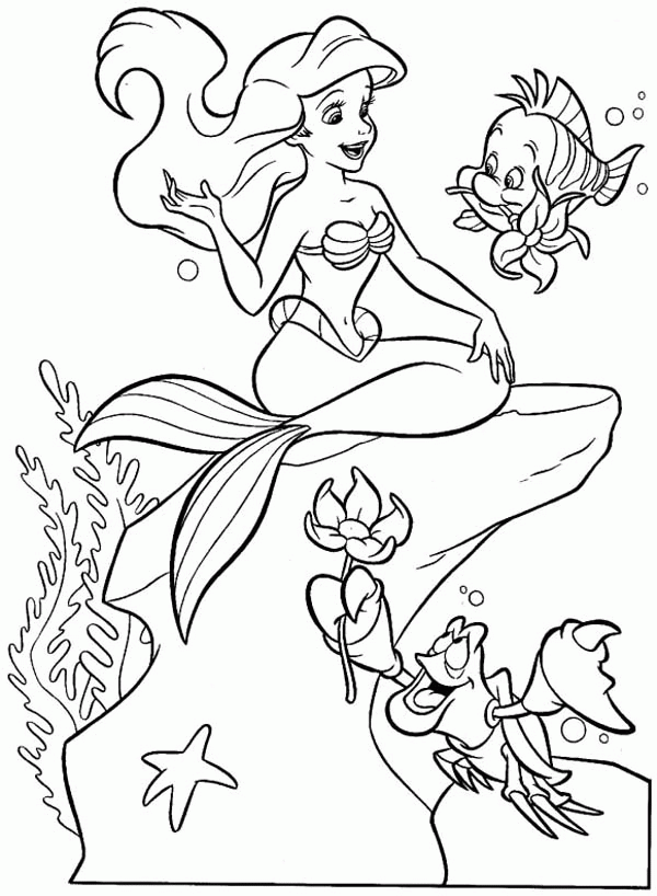 The Little Mermaid Coloring Pages Printable Coloring Home The Little Mermaid Coloring Pages Printable Coloring Home