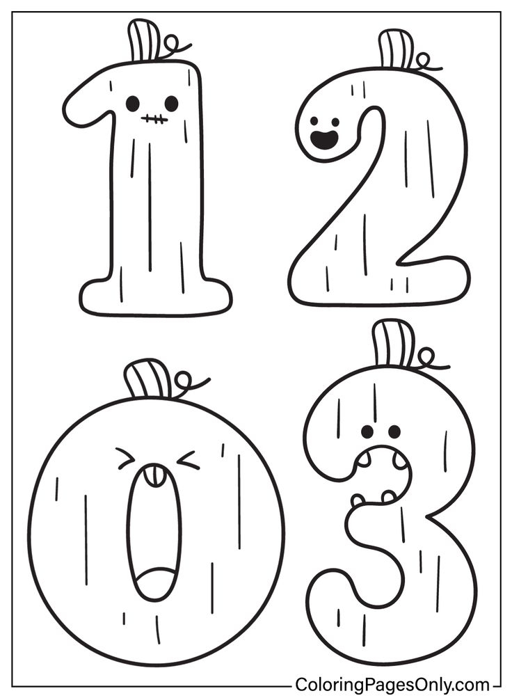 The Number Two And Three Coloring Pages For Children To Color With 