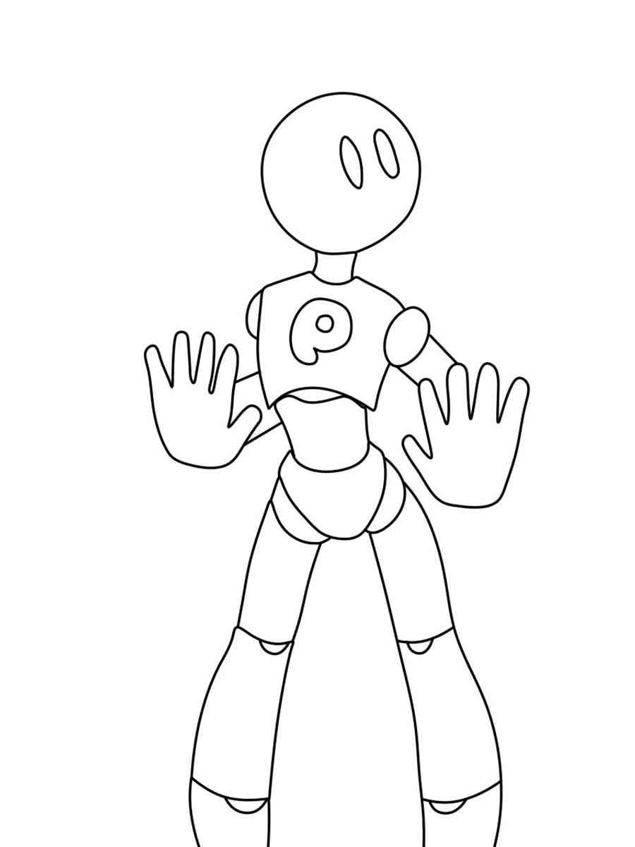 The Player Poppy Playtime Coloring Pages